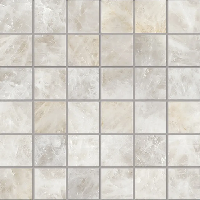 Tele di Marmo Precious Mosaico Crystal Ambra Lappato 50x50